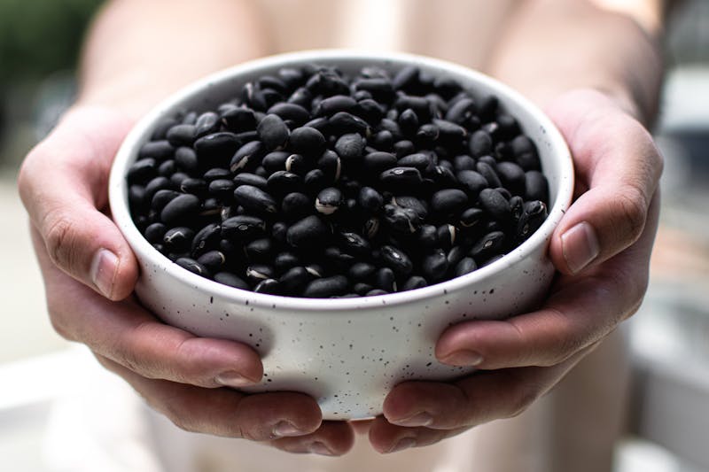 Black Beans seasoned with cumin and epazote