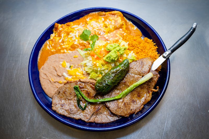 Veggie Power Burrito with grilled vegetables and rice